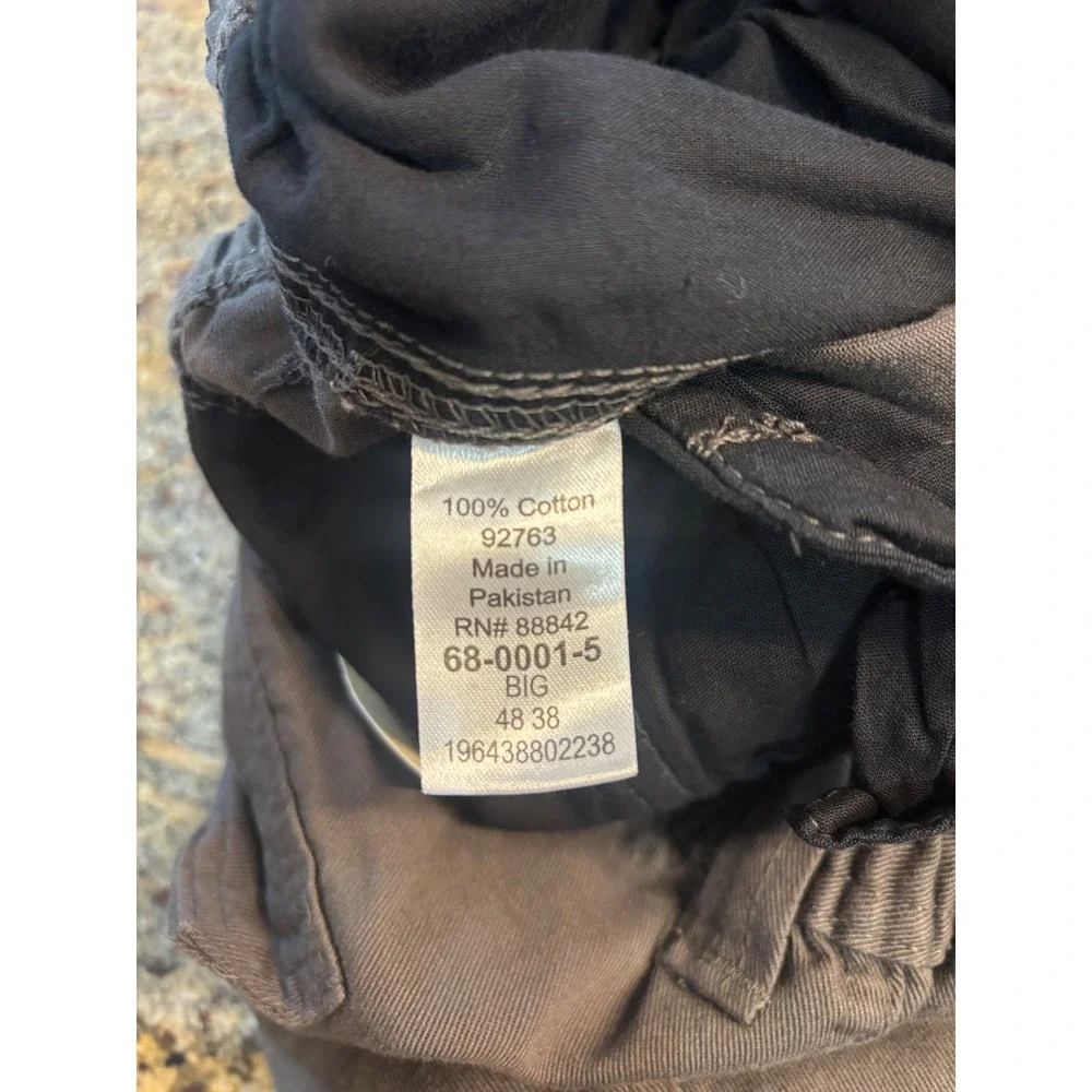 NWT Boulder Creek Ranger Cargo Pants Mens 48x36 (Actual 44W) Gray Green Workwear